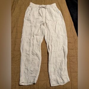 Athleta Linen Ankle Pants